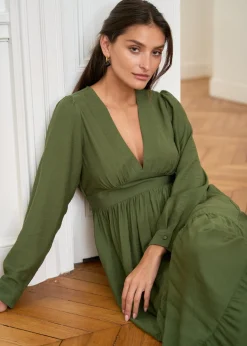 Outlet Motus Boutique Robe Almé Kaki-RobeAlmé