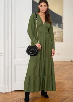 Outlet Motus Boutique Robe Almé Kaki-RobeAlmé
