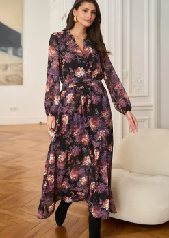 Flash Sale Motus Boutique Robe Carla ImpriméFondNoir-RobeCarla