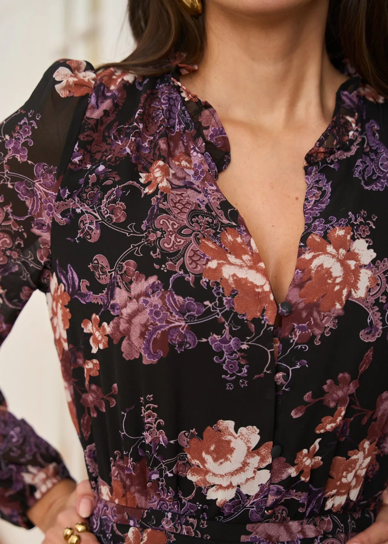 Flash Sale Motus Boutique Robe Carla ImpriméFondNoir-RobeCarla