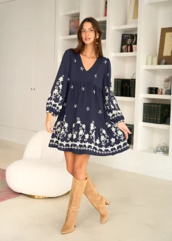 Discount Motus Boutique Robe Charlotte Marine-RobeCharlotte