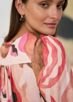 Best Sale Motus Boutique Robe Constance MotifsRose-RobeConstance