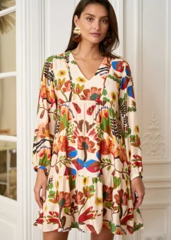 Best Sale Motus Boutique Robe Constance MotifsBeige-RobeConstance