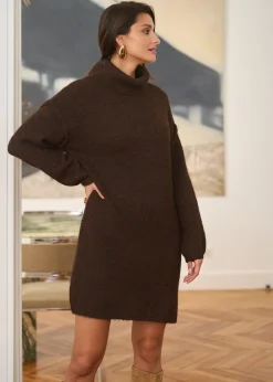 Shop Motus Boutique Robe Isidore Marron-RobeIsidore