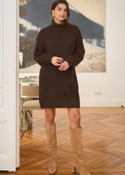 Shop Motus Boutique Robe Isidore Marron-RobeIsidore