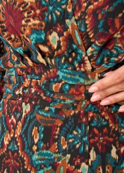 Shop Motus Boutique Robe Léa ImpriméFondNoir-RobeLéa