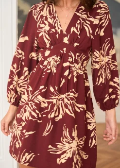 Best Motus Boutique Robe Léane BordeauxBeige-RobeLéane