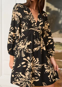 Cheap Motus Boutique Robe Léane NoirBeige-RobeLéane