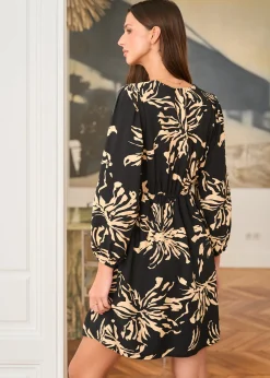 Cheap Motus Boutique Robe Léane NoirBeige-RobeLéane