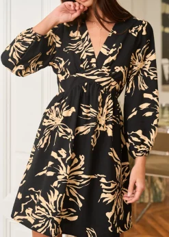 Cheap Motus Boutique Robe Léane NoirBeige-RobeLéane