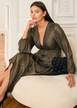 New Motus Boutique Robe Laure LaméBronze-RobeLaure