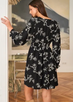 Outlet Motus Boutique Robe Lila Noir-RobeLila