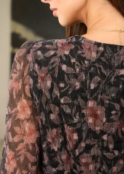 Sale Motus Boutique Robe Louane ImpriméFondNoir-RobeLouane