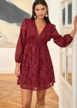 Cheap Motus Boutique Robe Marjolaine Bordeaux-RobeMarjolaine