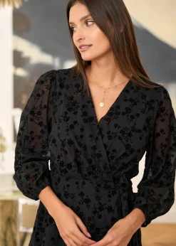 Discount Motus Boutique Robe Mila FleuriNoir-RobeMila