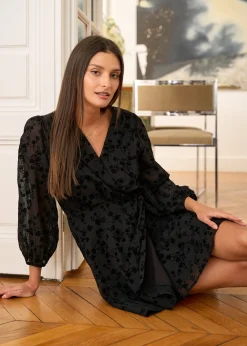 Discount Motus Boutique Robe Mila FleuriNoir-RobeMila