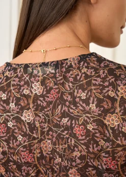 Cheap Motus Boutique Robe Méline MotifsFondNoir-RobeMéline