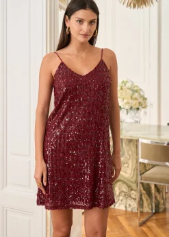 Fashion Motus Boutique Robe Noémie Bordeaux-RobeNoémie