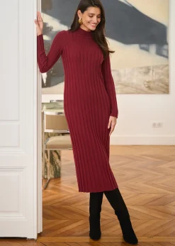 Online Motus Boutique Robe Otto Bordeaux-RobeOtto
