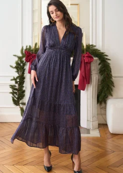 Hot Motus Boutique Robe Rosalie ImpriméMarronBleu-RobeRosalie
