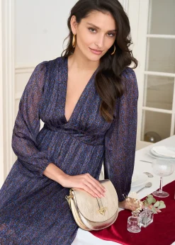 Hot Motus Boutique Robe Rosalie ImpriméMarronBleu-RobeRosalie