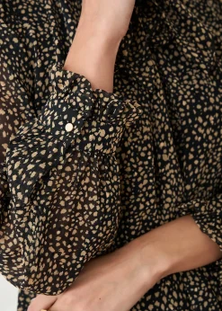 Online Motus Boutique Robe Violette ImpriméMarronNoir-RobeViolette