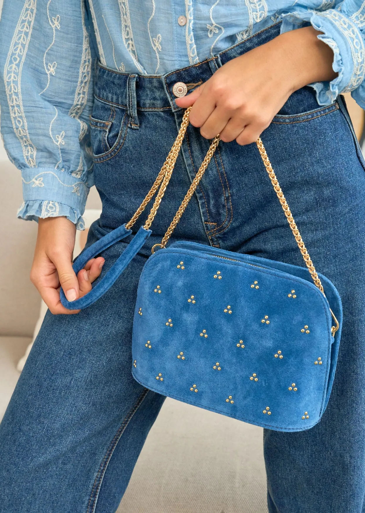 New Motus Boutique Sac César BleuJean-SacCésar