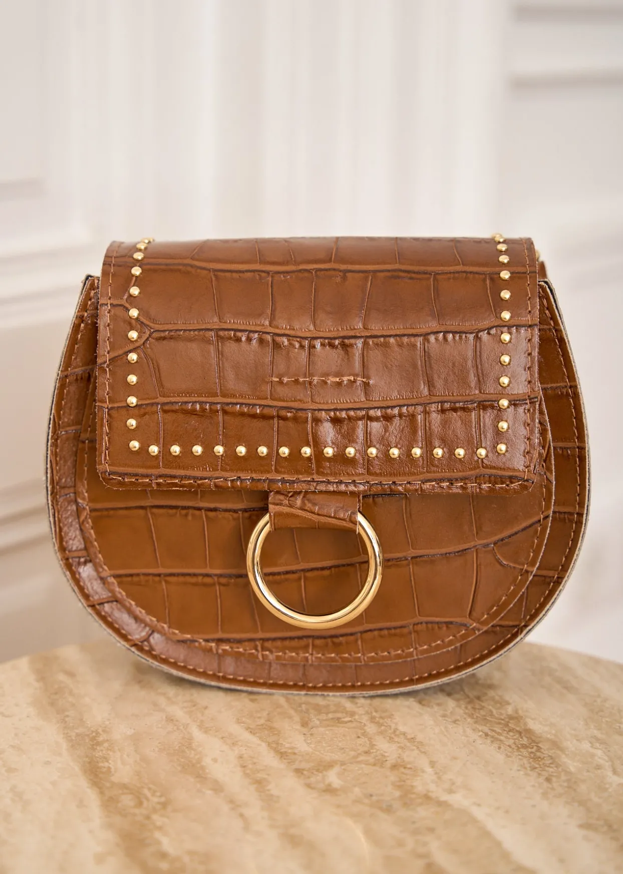 Best Motus Boutique Sac Elea CrocoCamel-SacElea