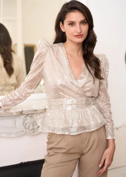 Online Motus Boutique Top Agathe Beige-TopAgathe
