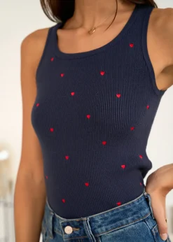 Cheap Motus Boutique Top Daphné Marine-TopDaphné