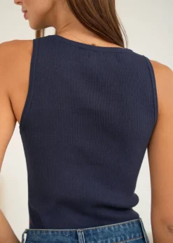 Cheap Motus Boutique Top Daphné Marine-TopDaphné