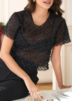 New Motus Boutique Top Eléonore Noir-TopEléonore