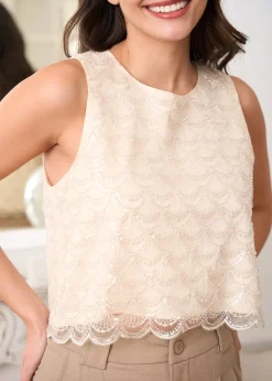 Fashion Motus Boutique Top Julie Beige-TopJulie