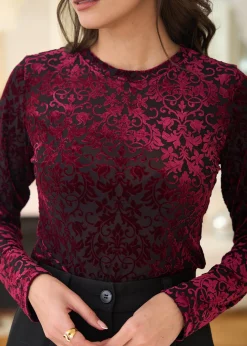 Cheap Motus Boutique Top Roxane Rouge-TopRoxane