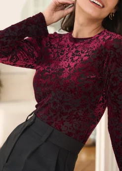 Cheap Motus Boutique Top Roxane Rouge-TopRoxane