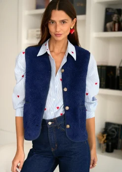 Shop Motus Boutique Veste Ayla Marine-GiletAyla