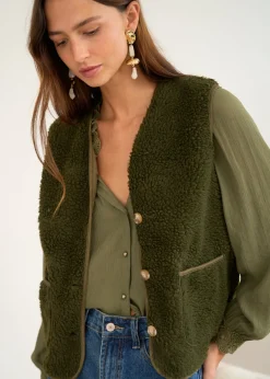 Store Motus Boutique Veste Ayla Kaki-GiletAyla