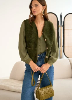 Store Motus Boutique Veste Ayla Kaki-GiletAyla