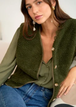 Store Motus Boutique Veste Ayla Kaki-GiletAyla