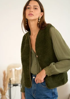 Store Motus Boutique Veste Ayla Kaki-GiletAyla