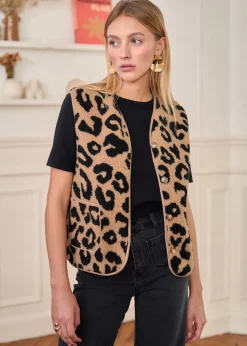Online Motus Boutique Veste Ayla Léopard-GiletAyla