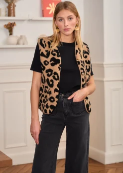 Online Motus Boutique Veste Ayla Léopard-GiletAyla
