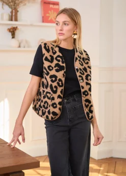 Online Motus Boutique Veste Ayla Léopard-GiletAyla