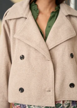 Online Motus Boutique Veste Carla Beige-VesteCarla