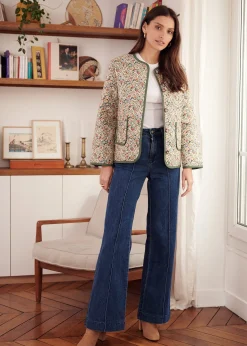 Cheap Motus Boutique Veste Edith ImpriméFleurifondbeige-VesteEdith