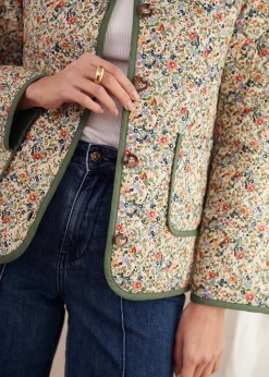 Cheap Motus Boutique Veste Edith ImpriméFleurifondbeige-VesteEdith
