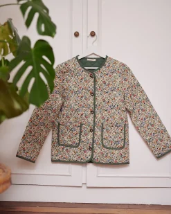 Cheap Motus Boutique Veste Edith ImpriméFleurifondbeige-VesteEdith