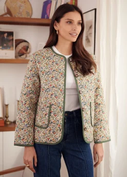 Cheap Motus Boutique Veste Edith ImpriméFleurifondbeige-VesteEdith