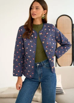 Cheap Motus Boutique Veste Edith ImpriméFondMarine-VesteEdith