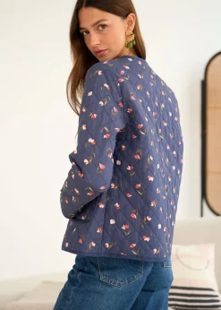 Cheap Motus Boutique Veste Edith ImpriméFondMarine-VesteEdith